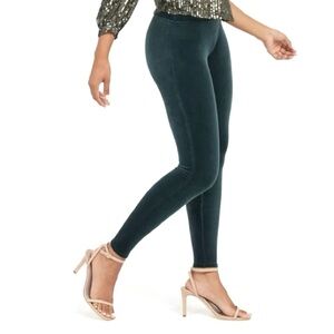 Spanx Velvet Power Waist Leggings – Malachite Green (Size Small)